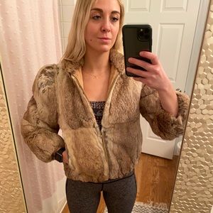 REAL rabbit fur coat /SOLD